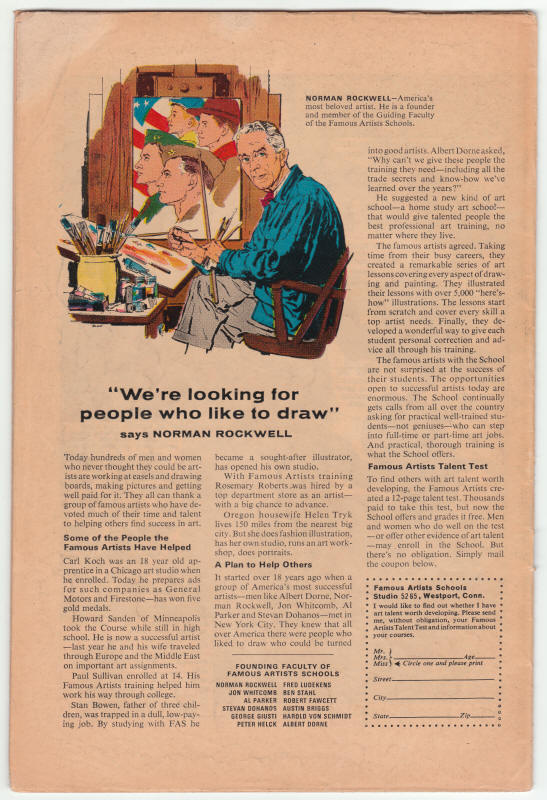 The Avengers #42 back cover