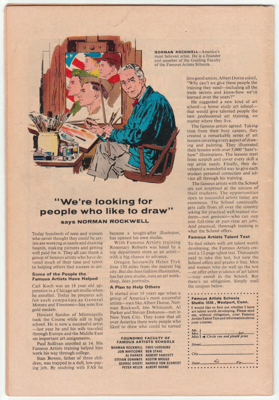 The Avengers #46 back cover