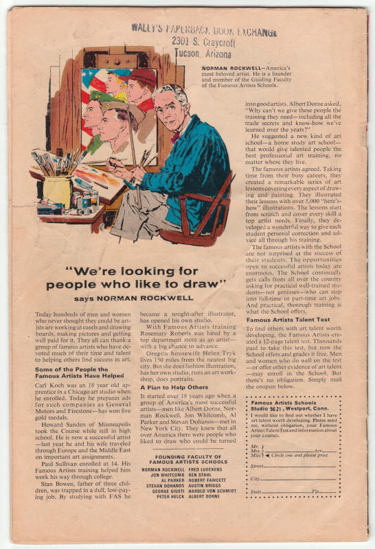 The Avengers #47 back cover