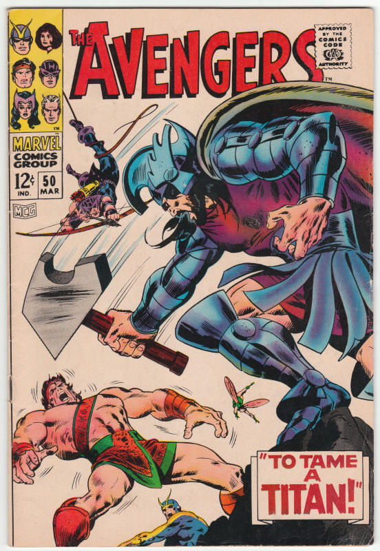 The Avengers #50 front cover
