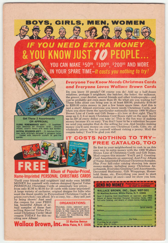 The Avengers #55 back cover