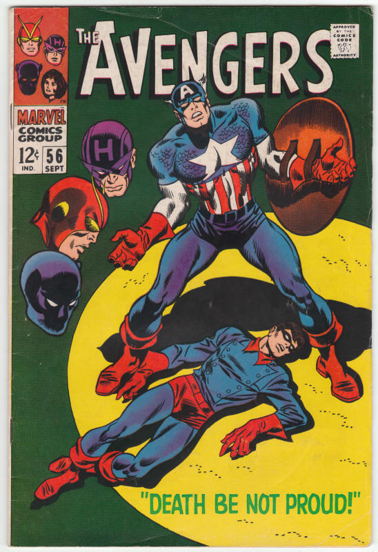 The Avengers #56 front cover