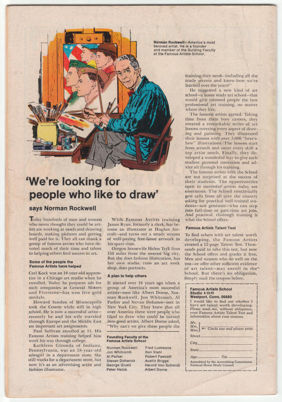 The Avengers #60 back cover