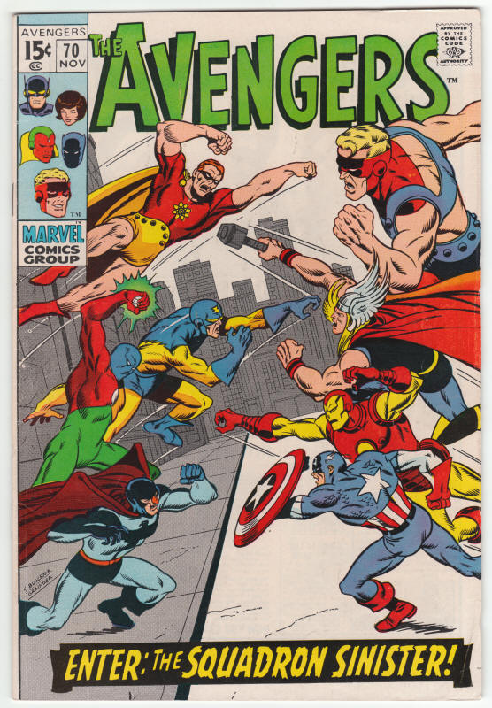 The Avengers #70 front cover