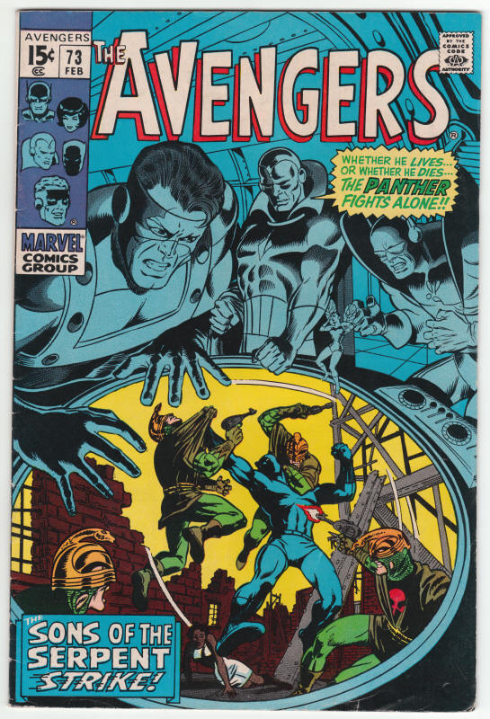 The Avengers #73 front cover