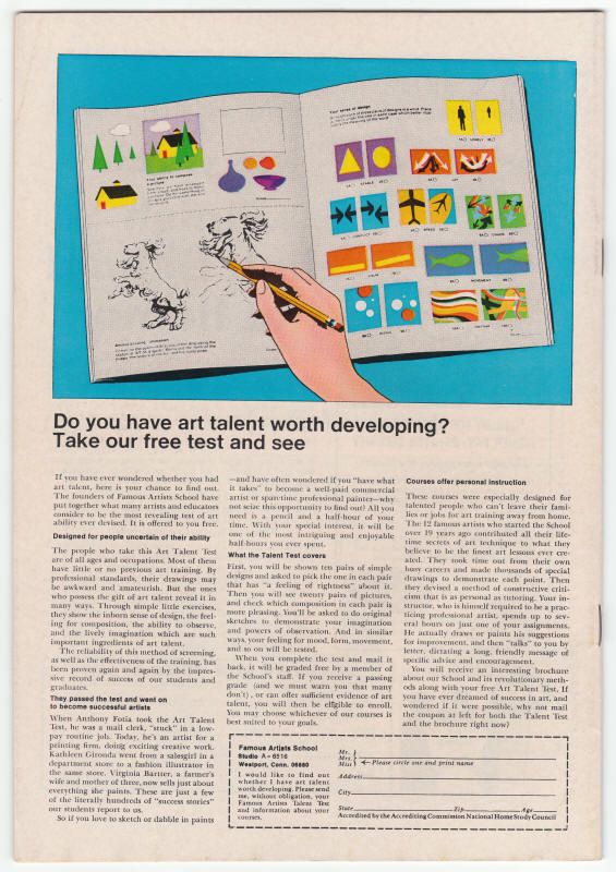 The Avengers #86 back cover