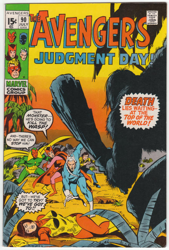The Avengers #90 front cover