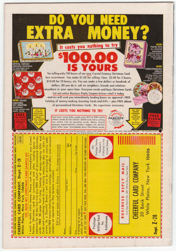 The Avengers #91 back cover