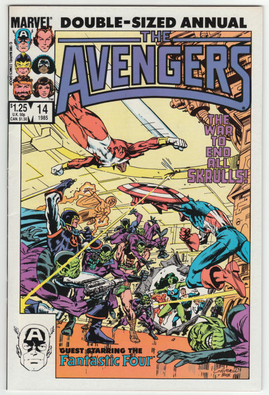 The Avengers Annual #14 front cover