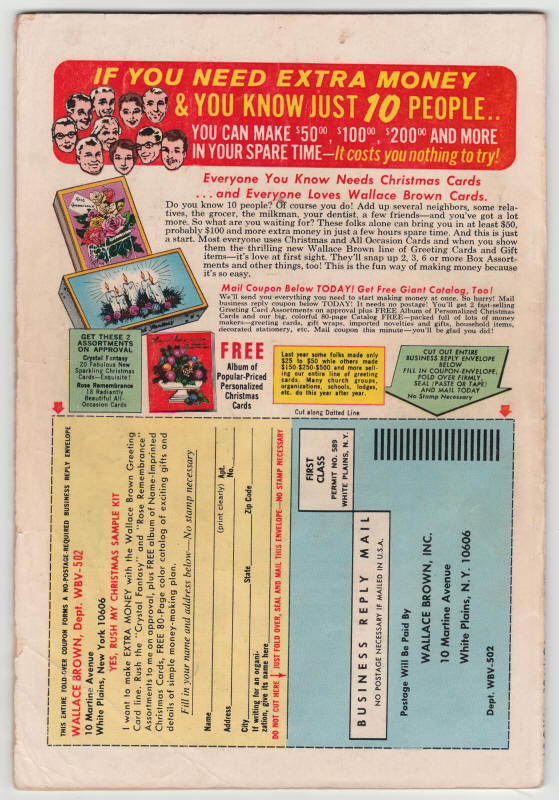 The Avengers Special #3 back cover