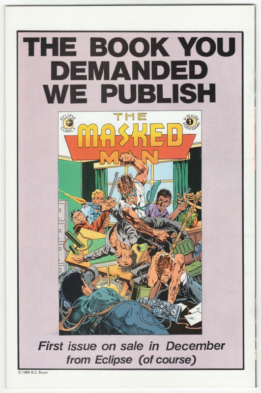 Aztec Ace #7 back cover