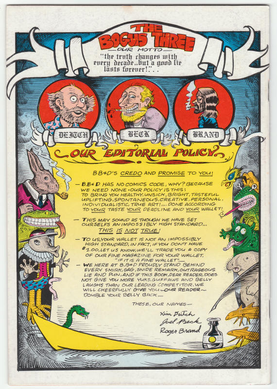 Banzai #1 back cover