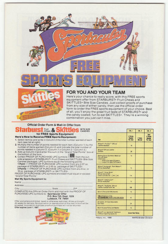 Batman #401 back cover