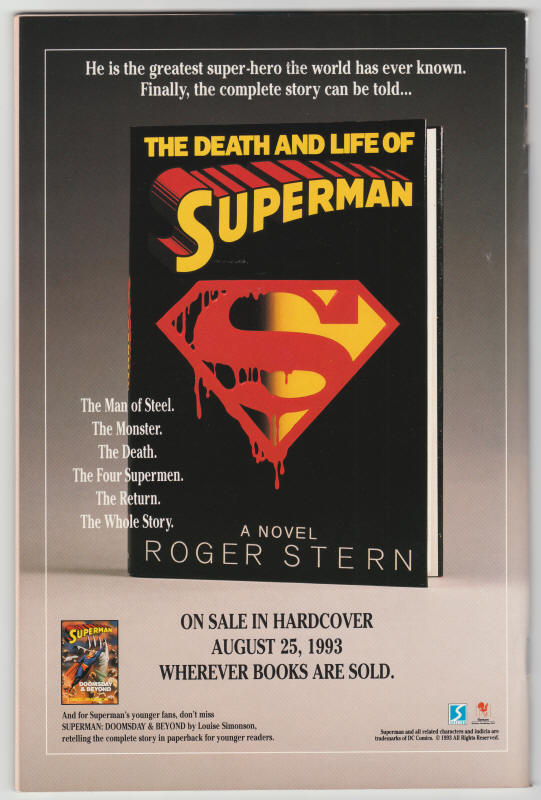 Batman #500 Collectors Edition back cover