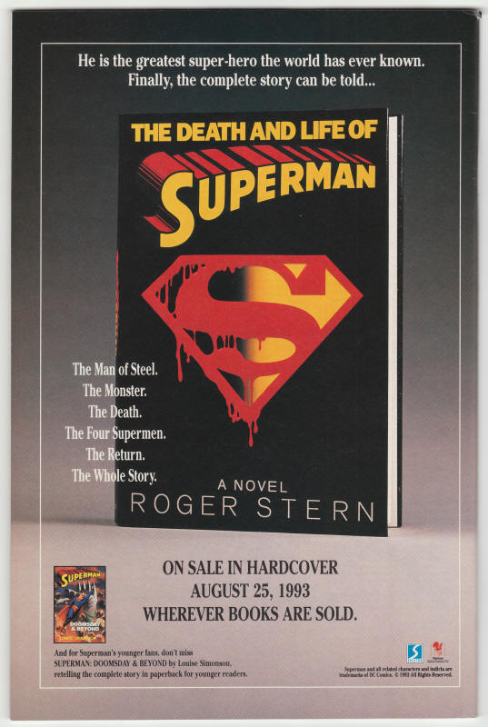 Batman #500 Regular Edition back cover