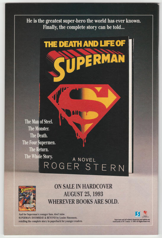 Batman #500 Regular Edition back cover