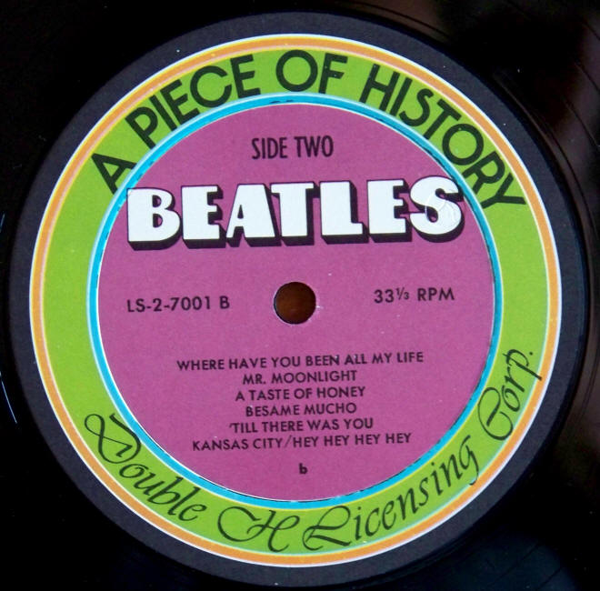 The Beatles Live At The Star Club Hamburg 1962 Side 2 label