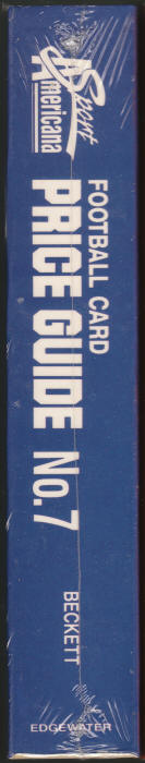 Sport Americana Football Card Price Guide #7 spine