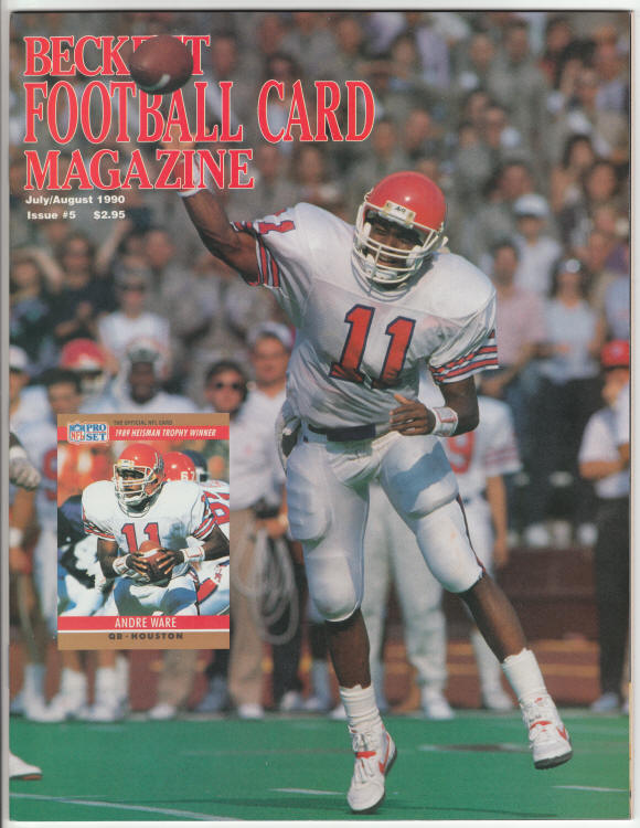 Beckett Football Card Monthly #5 front cover