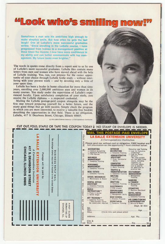 Black Goliath #5 back cover