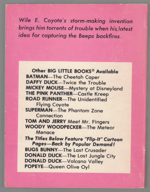 The Lost Road Runner Mine back cover