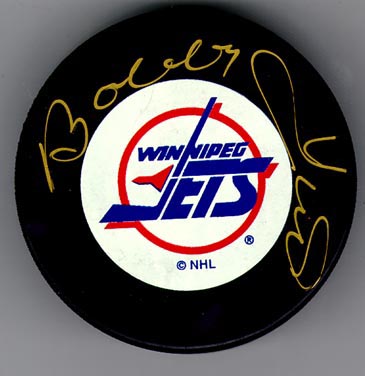 Bobby Hull Signed Winnipeg Jets Puck