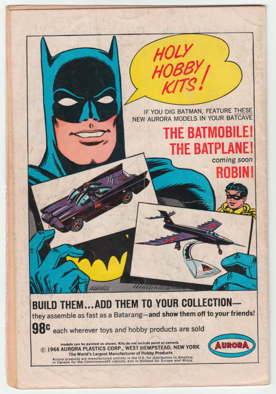 The Brave and The Bold #68 back cover