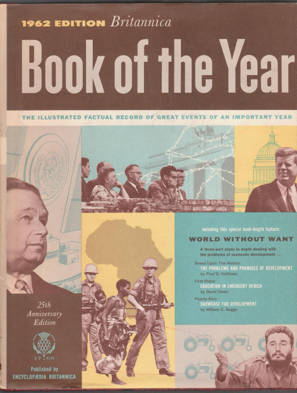 Britannica Book Of The Year 1962 Edition front