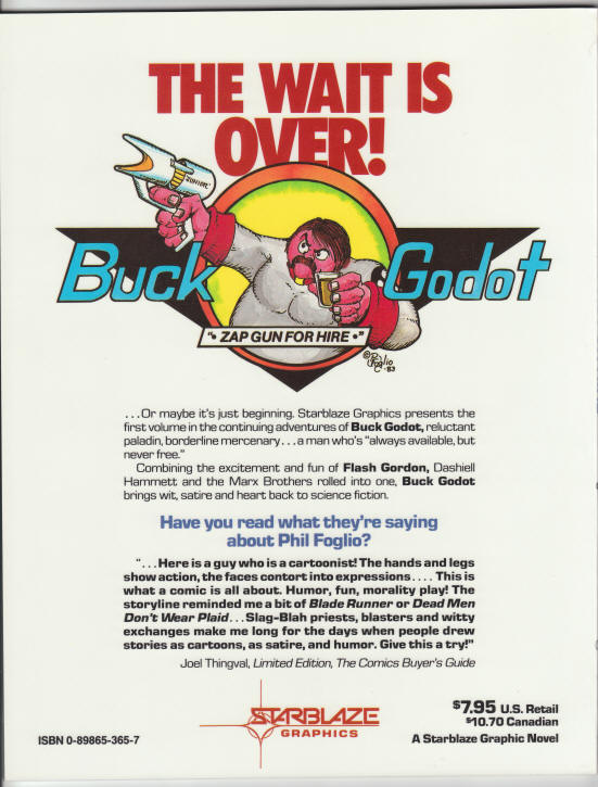 Buck Godot Zap Gun For Hire 1 back cover