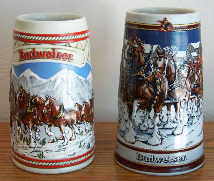 Budweiser Beer Limited edition Steins