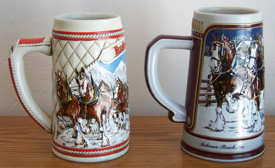 Budweiser Beer Limited edition Steins