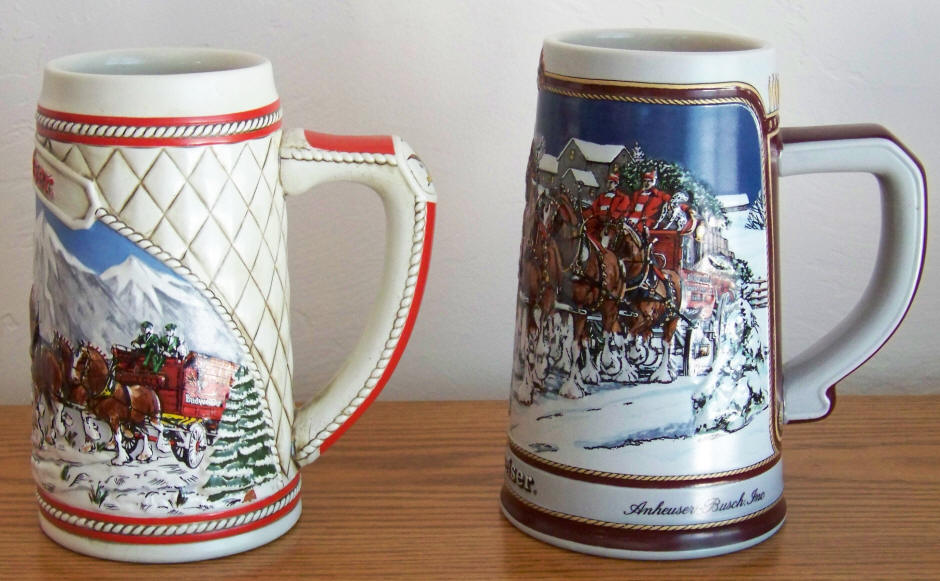 Budweiser Beer Limited edition Steins