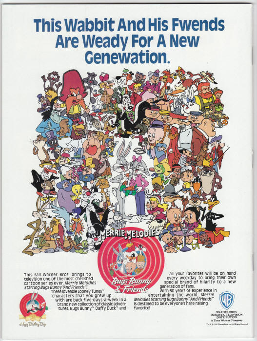 Bugs Bunny magazine back cover