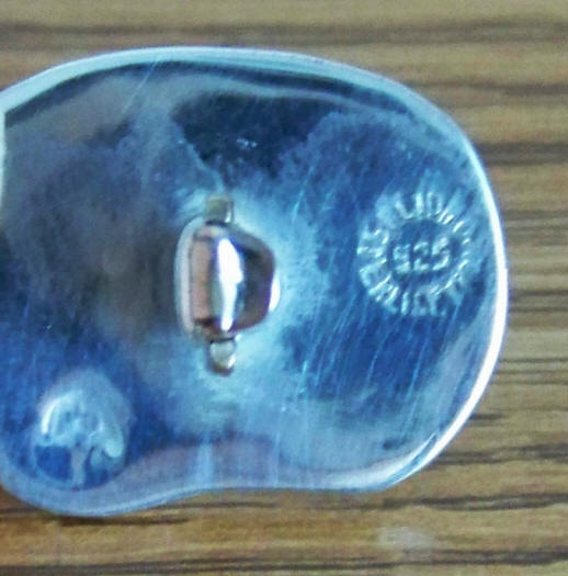 Bullfighter Toreador Sterling Silver Cufflinks hallmark