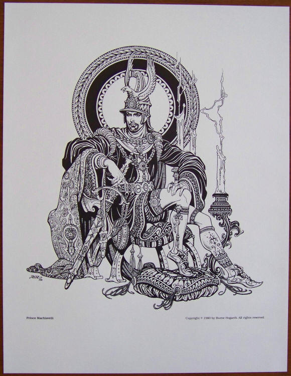 Prince Machiavelli Burne Hogarth Print