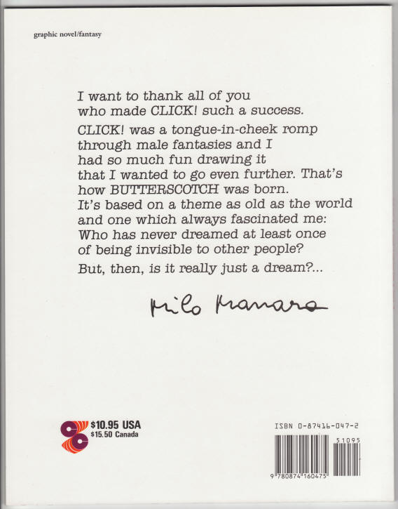 Butterscotch The Flavor Of The Invisible back cover