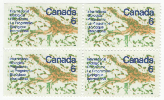 1970 Canada Scott #507 Block of 4