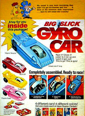 Cap'n Crunch Crunchberries Cereal 1971 Gyro Car Box