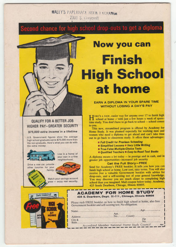 Captain America #115 back cover