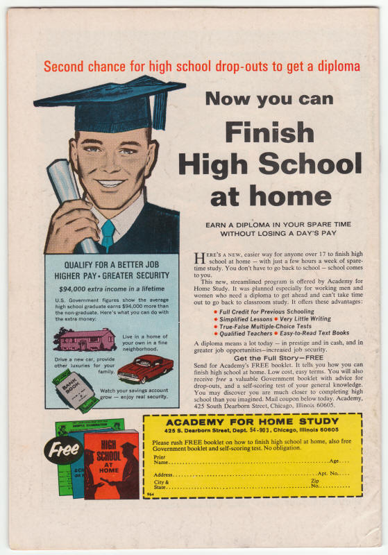 Captain America #127 back cover