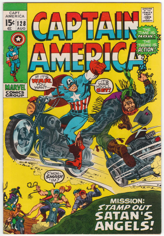 Captain America #128 front cover