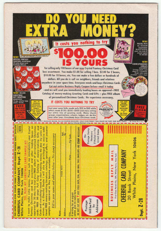 Captain America #141 back cover