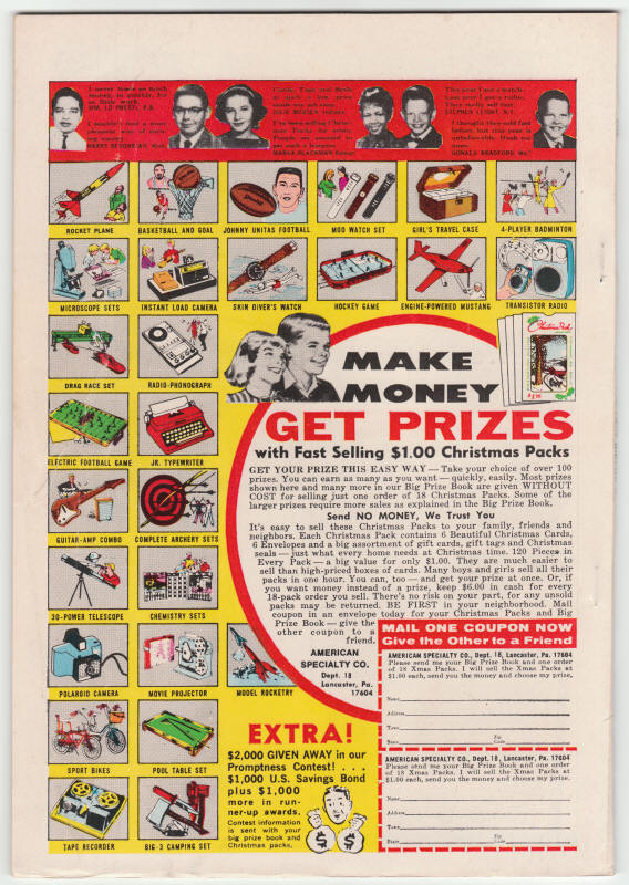 Captain America #143 back cover