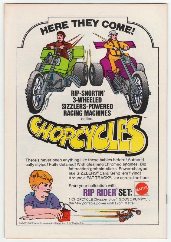 Captain America #158 back cover