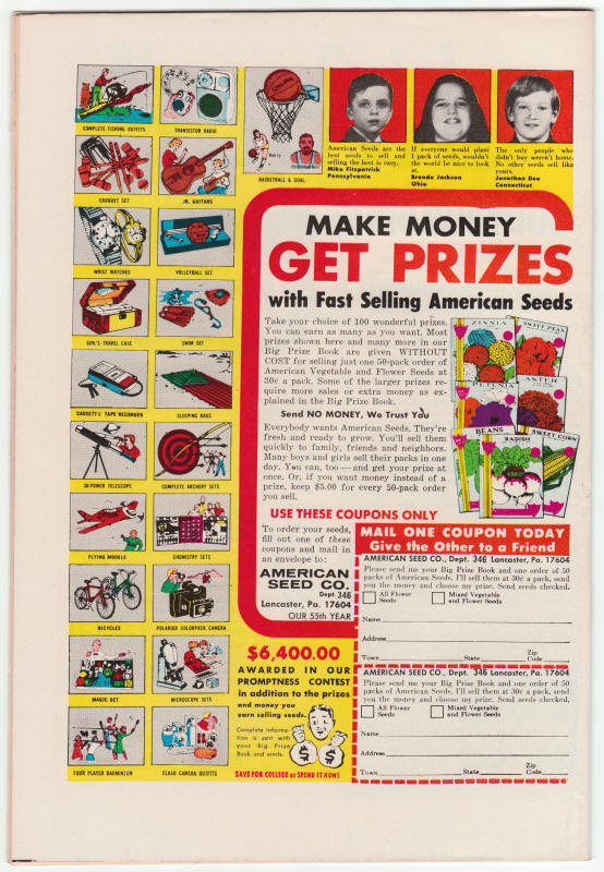 Captain America #161 back cover