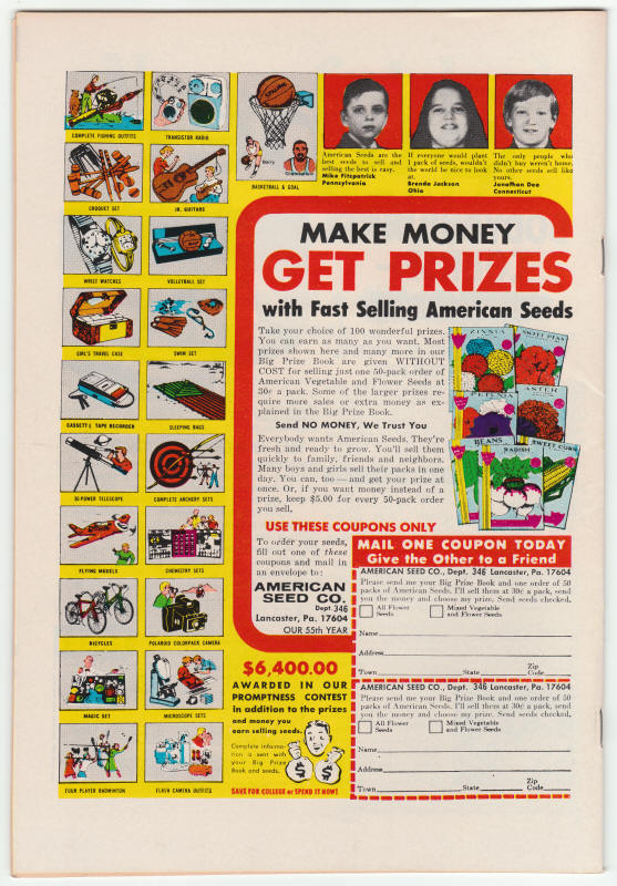 Captain America #162 back cover