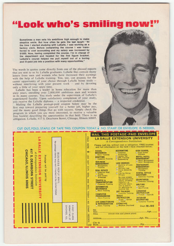 Captain America #164 back cover