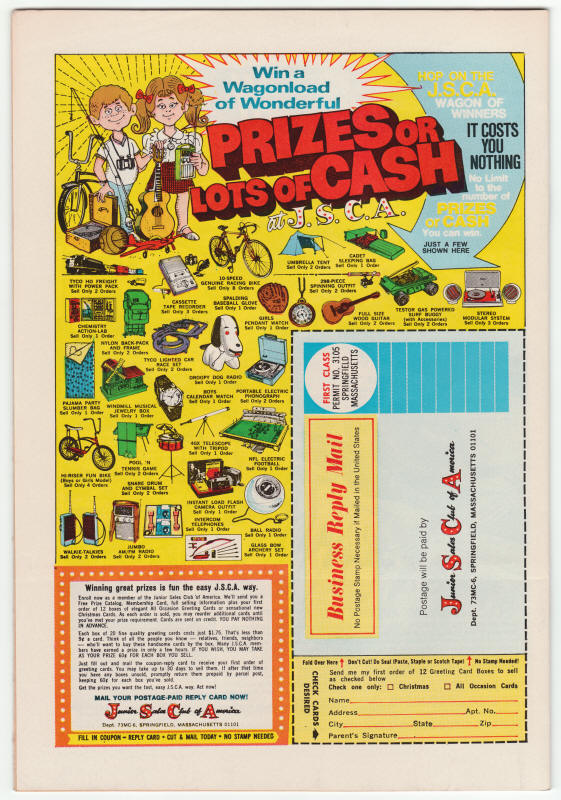 Captain America #165 back cover