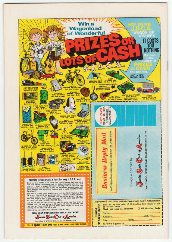 Captain America #166 back cover