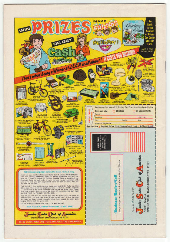 Captain America #177 back cover